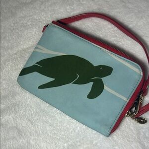 Turtle Print Women's Wristlet